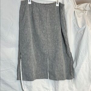 Two Star Dog Layered Linen Skirt Size XL